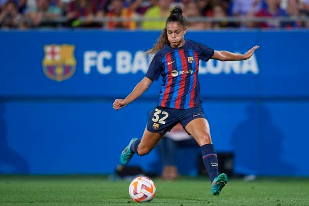Futbol Club Barcelona v Montpellier Herault SC - Womens Joan Gamper Trophy Ariana Arias of Barcelona in action bduring the Womens Joan Gamper Trophy match between FC Barcelona, Barca and Montpellier at Estadi Johan Cruyff on August 22, 2022 in Barcelona, Spain. Barcelona Spain  Copyright: xJosexBretonx originalFilename:breton-futbolcl220823_nppAh.jpg
