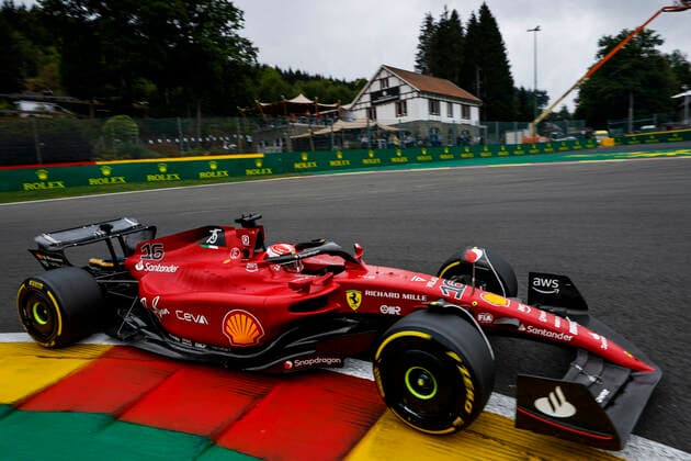 16 Charles Leclerc MCO, Scuderia Ferrari , F1 Grand Prix of Belgium at Circuit de Spa Francorchamps on August 26, 2022 in Spa Francorchamps, Belgium Photo by HOCH ZWEI Spa Francorchamps Belgium
