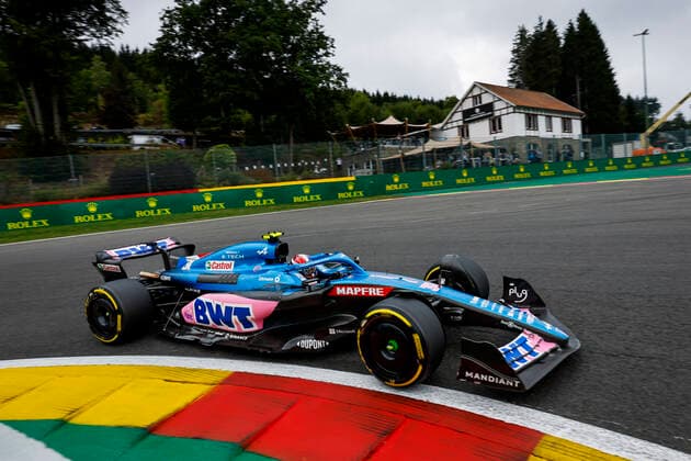 31 Esteban Ocon FRA, BWT Alpine F1 Team , F1 Grand Prix of Belgium at Circuit de Spa Francorchamps on August 26, 2022 in Spa Francorchamps, Belgium Photo by HOCH ZWEI Spa Francorchamps Belgium