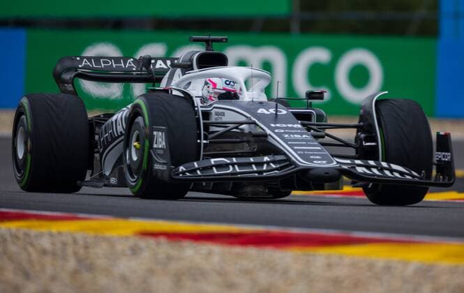 SPA-FRANCORCHAMPS, BELGIUM - AUGUST 26 : Tsounoda - Alfa Tauri during the F1 race of the Belgian Formula One Grand Prix Spa Francorchamps on August 26, 2022 in Spa-Francorchamps, Belgium, 26 08 2022 ( Belgian Grand Prix Formula One 2022 PhotoNews Panoramic 