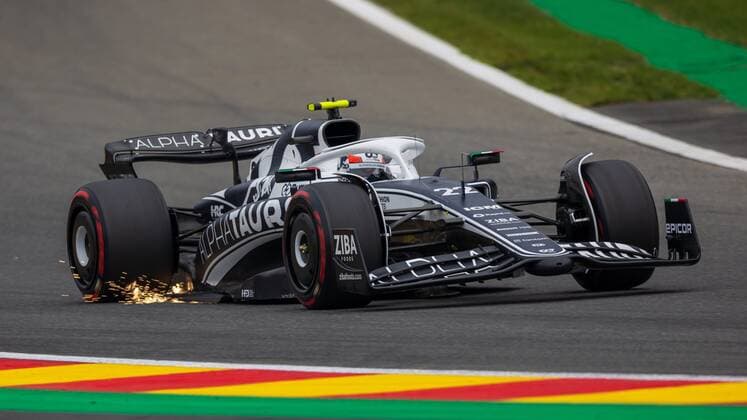 SPA-FRANCORCHAMPS, BELGIUM - AUGUST 26 : Tsunodo - Apha Tauri during the F1 race of the Belgian Formula One Grand Prix Spa Francorchamps on August 26, 2022 in Spa-Francorchamps, Belgium, 26 08 2022 ( Belgian Grand Prix Formula One 2022 PhotoNews Panoramic 