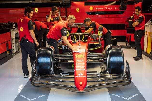 SPA-FRANCORCHAMPS, BELGIUM - AUGUST 26 : Leclerc -Ferrari during the F1 race of the Belgian Formula One Grand Prix Spa Francorchamps on August 26, 2022 in Spa-Francorchamps, Belgium, 26 08 2022 ( Belgian Grand Prix Formula One 2022 PhotoNews Panoramic 