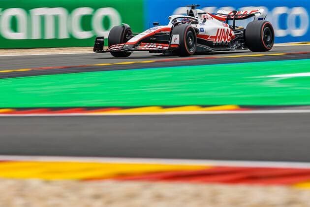 Kevin Magnussen Haas F1 Team with his car on the track, Belgian Grand Prix 2022, Motorsport, Formula 1, 27 08 2022 Belgian Grand Prix 2022, Motorsport, Formula 1, 27 08 2022 Copyright: xEibner-Pressefoto AlexanderxNeisx EP_ANS