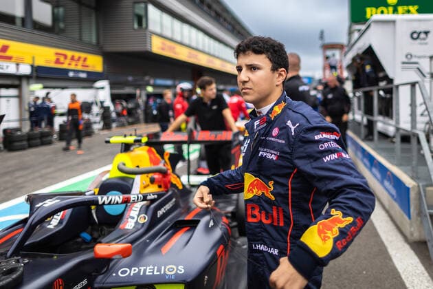 HADJAR Isack (fra), Hitech Grand Prix, Dallara F3, portrait during the 7th round of the 2022 FIA Formula 3 Championship, from August 26 to 28, 2022 on the Circuit de Spa-Francorchamps, in Francorchamps, Belgium - AUTO - FORMULA 3 2022 - BELGIUM DPPI Panoramic  SPA_GP_SR-1368
