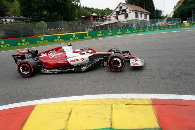 FORMULA 1 ROLEX BELGIAN GRAND PRIX 2022 27 08 2022, Circuit de Spa Francorchamps, Spa Franchorchamps, FORMULA 1 ROLEX BELGIAN GRAND PRIX 2022 , in picture Guanyu Zhou CHN , Alfa Romeo Racing ORLEN nordphotoxGmbHx xBratic nph00250