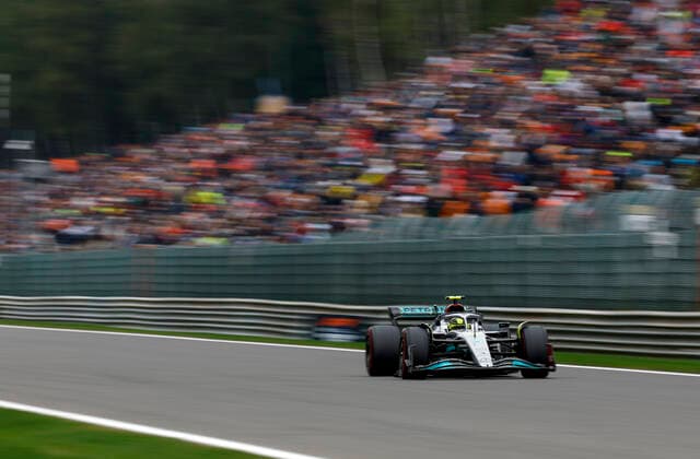 44 Lewis Hamilton GBR, Mercedes AMG Petronas F1 Team , F1 Grand Prix of Belgium at Circuit de Spa Francorchamps on August 27, 2022 in Spa Francorchamps, Belgium Photo by HOCH ZWEI Spa Francorchamps Belgium