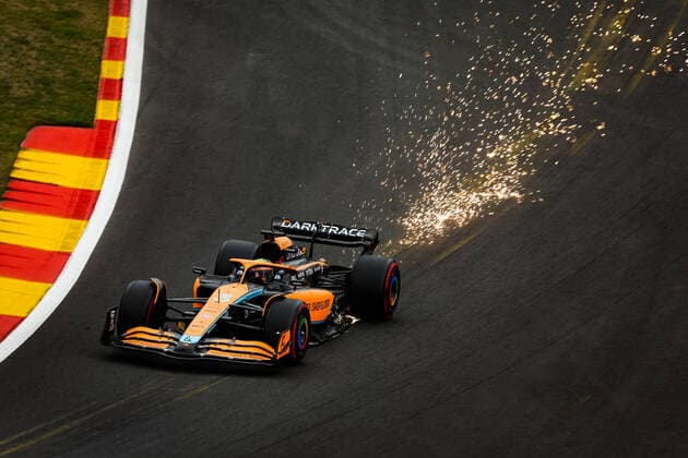 03 RICCIARDO Daniel (aus), McLaren F1 Team MCL36, action during the Formula 1 Rolex Belgian Grand Prix 2022, 14th round of the 2022 FIA Formula One World Championship, WM, Weltmeisterschaft from August 26 to 28, 2022 on the Circuit de Spa-Francorchamps, in Francorchamps, Belgium - F1 - BELGIAN GRAND PRIX 2022 DPPI Panoramic  20220827_G00D6162