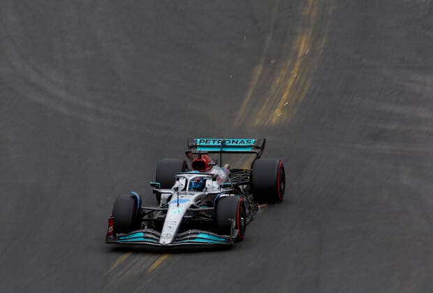 63 George Russell GBR, Mercedes AMG Petronas F1 Team , F1 Grand Prix of Belgium at Circuit de Spa Francorchamps on August 27, 2022 in Spa Francorchamps, Belgium Photo by HOCH ZWEI Spa Francorchamps Belgium