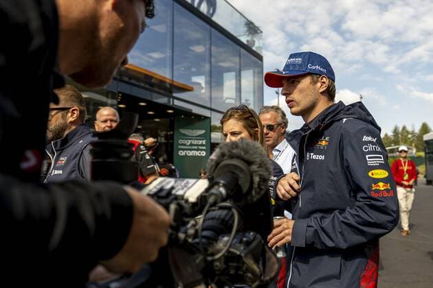 Spa - 28-08-2022, Circuit de Spa-Francorchamps, Max Verstappen at the Formula 1 Belgium Grand Prix, Formula 1 Belgium Grand Prix Sunday  x17991313x Copyright: