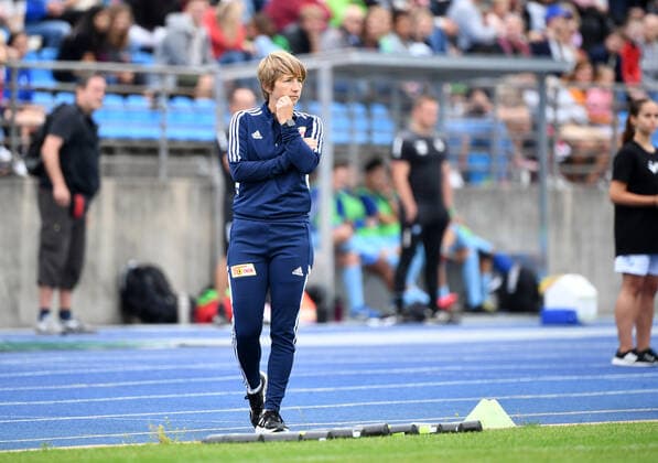 Football, women, season 2022 2023, Regionalliga Nordost 1 matchday , FC Viktoria 1889 Berlin 1 FC Union Berlin, coach Ailien Poese 1 FC Union Berlin , 28 08 2022, Copyright: xSebastianxRäppold MatthiasxKochx