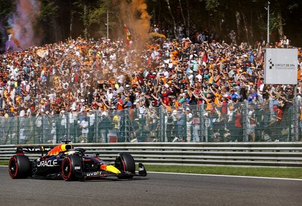 SPA Max Verstappen 1 with the Oracle Red Bull Racing RB18 Honda during the F1 Grand Prix of Belgium at the Circuit de Spa Francorchamps on August 29, 2022 in SPA, Belgium ANP SEM VAN DER WAL F1 Grand Prix of Belgium 2022 xVIxANPxSportx xxANPxIVx 453627172 originalFilename: 453627172.jpg