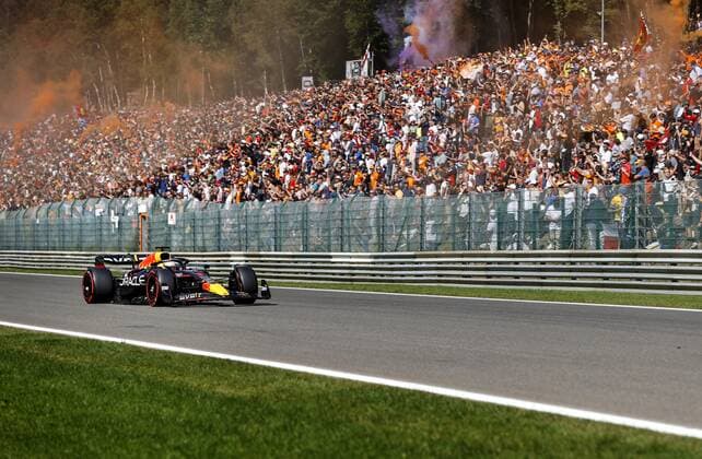 SPA Max Verstappen 1 with the Oracle Red Bull Racing RB18 Honda during the F1 Grand Prix of Belgium at the Circuit de Spa Francorchamps on August 29, 2022 in SPA, Belgium ANP SEM VAN DER WAL F1 Grand Prix of Belgium 2022 xVIxANPxSportx xxANPxIVx 453627473 originalFilename: 453627473.jpg
