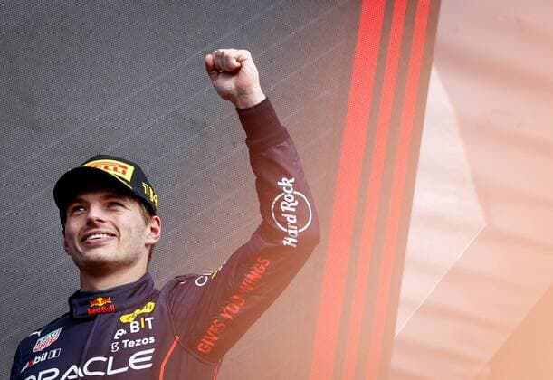 SPA Max Verstappen celebrates his victory after the F1 Grand Prix of Belgium at the Circuit of Spa Francorchamps on August 29, 2022 in SPA, Belgium REMKO DE WAAL F1 Grand Prix of Belgium 2022 xVIxANPxSportx xxANPxIVx 453632330 originalFilename: 453632330.jpg