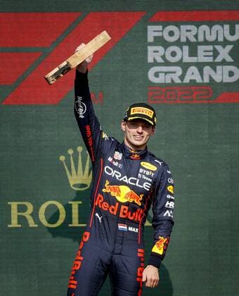 SPA Max Verstappen celebrates his victory after the F1 Grand Prix of Belgium at the Circuit of Spa Francorchamps on August 29, 2022 in SPA, Belgium REMKO DE WAAL F1 Grand Prix of Belgium 2022 xVIxANPxSportx xxANPxIVx 453632371 originalFilename: 453632371.jpg