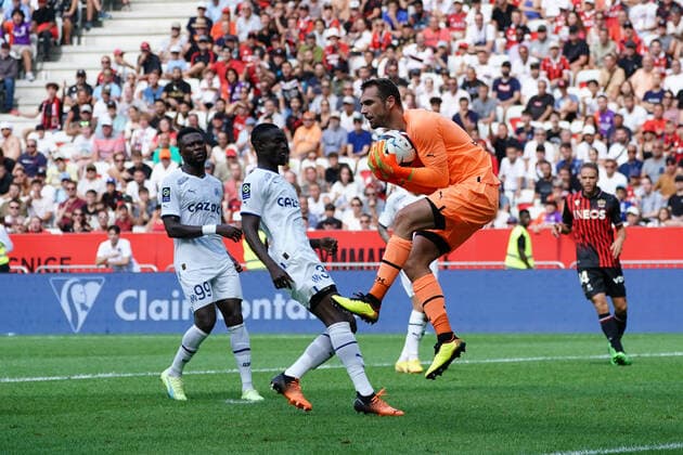 Pau Lopez (Olympique de Marseille) FOOTBALL : OGC Nice vs Olympique de Marseille - Ligue 1 Uber Eats - Nice - 28 08 2022 NorbertScanella Panoramic 