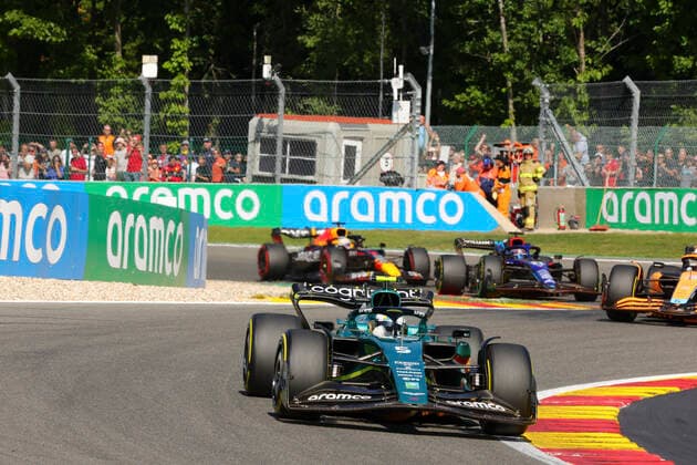 5 Sebastian Vettel DEU, Aston Martin Aramco Cognizant F1 Team , F1 Grand Prix of Belgium at Circuit de Spa Francorchamps on August 28, 2022 in Spa Francorchamps, Belgium Photo by HOCH ZWEI Spa Francorchamps Belgium