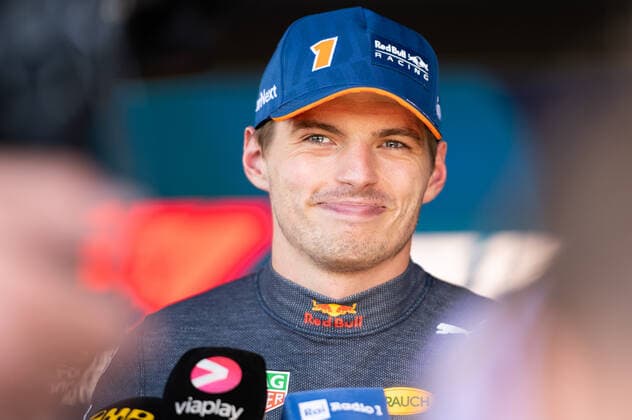 F1 Grand Prix of Belgium Winner Max Verstappen of the Netherlands driving the (1) Oracle Red Bull Racing RB18 talk to the press after winning F1 Prix of Belgium at Circuit de Spa-Francorchamps In Spa - Belgium on 27 August 2022. Spa Belgium  Copyright: xJonathanxRaax originalFilename:raa-f1grandp220828_npz9z.jpg