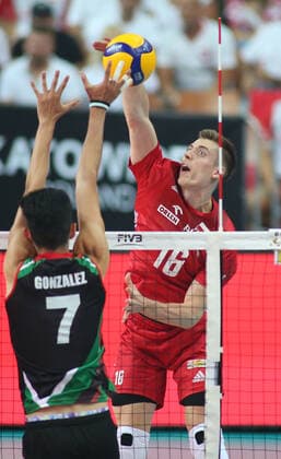 KATOWICE HALA SPODEK 28.08.2022 MISTRZOSTWA SWIATA W SIATKOWCE 2022 MECZ GRUPY C POLSKA (BIALO-CZERWONE) - MEKSYK (zielone) NZ Kamil Semeniuk . FOT TOMASZ WANTULA NEWSPIX.PL KATOWICE 28.08.2022 2022 FIVB Volleyball Men s World Championship, WM, Weltmeisterschaft Poland - Pool Phase POLAND - MEXICO TOMASZ WANTULA NEWSPIX.PL --- Newspix.pl POLAND OUT!  150828WAN085
