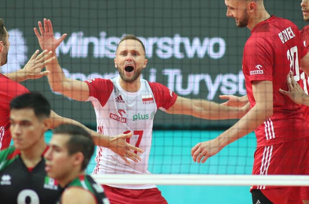 KATOWICE HALA SPODEK 28.08.2022 MISTRZOSTWA SWIATA W SIATKOWCE 2022 MECZ GRUPY C POLSKA (BIALO-CZERWONE) - MEKSYK (zielone) NZ Pawel Zatorski radosc . FOT TOMASZ WANTULA NEWSPIX.PL KATOWICE 28.08.2022 2022 FIVB Volleyball Men s World Championship, WM, Weltmeisterschaft Poland - Pool Phase POLAND - MEXICO TOMASZ WANTULA NEWSPIX.PL --- Newspix.pl POLAND OUT!  150828WAN087