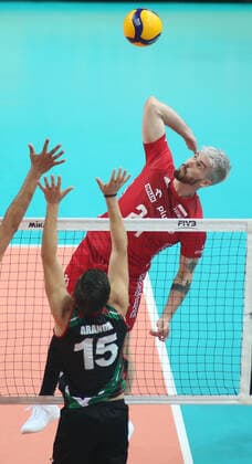 KATOWICE HALA SPODEK 28.08.2022 MISTRZOSTWA SWIATA W SIATKOWCE 2022 MECZ GRUPY C POLSKA (BIALO-CZERWONE) - MEKSYK (zielone) NZ Tomasz Fornal . FOT TOMASZ WANTULA NEWSPIX.PL KATOWICE 28.08.2022 2022 FIVB Volleyball Men s World Championship, WM, Weltmeisterschaft Poland - Pool Phase POLAND - MEXICO TOMASZ WANTULA NEWSPIX.PL --- Newspix.pl POLAND OUT!  150828WAN094