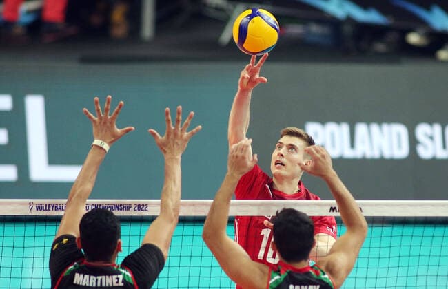KATOWICE HALA SPODEK 28.08.2022 MISTRZOSTWA SWIATA W SIATKOWCE 2022 MECZ GRUPY C POLSKA (BIALO-CZERWONE) - MEKSYK (zielone) NZ Kamil Semeniuk . FOT TOMASZ WANTULA NEWSPIX.PL KATOWICE 28.08.2022 2022 FIVB Volleyball Men s World Championship, WM, Weltmeisterschaft Poland - Pool Phase POLAND - MEXICO TOMASZ WANTULA NEWSPIX.PL --- Newspix.pl POLAND OUT!  150828WAN100