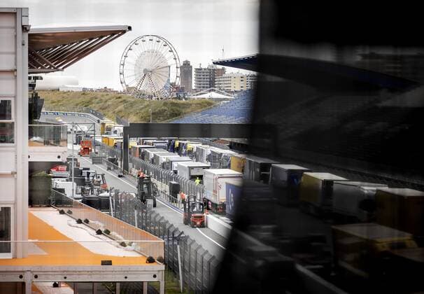 ZANDVOORT Formula 1 teams arrive at Circuit Zandvoort where the Formula 1 race Dutch Grand Prix will be held next weekend KOEN VAN WEEL xVIxANPxSportx xxANPxIVx 453684083 originalFilename: 453684083.jpg