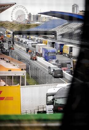 ZANDVOORT Formula 1 teams arrive at Circuit Zandvoort where the Formula 1 race Dutch Grand Prix will be held next weekend KOEN VAN WEEL xVIxANPxSportx xxANPxIVx 453684291 originalFilename: 453684291.jpg