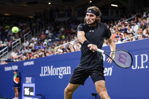 TENNIS - ATP, Tennis Herren US Open 2022 NEW YORK CITY,NEW YORK,USA,29.AUG.22 - TENNIS - ATP World Tour, US Open, Grand Slam, Flushing Meadows. Image shows Stefanos Tsitsipas (GRE).  GEPAxpictures xPatrickxSteiner