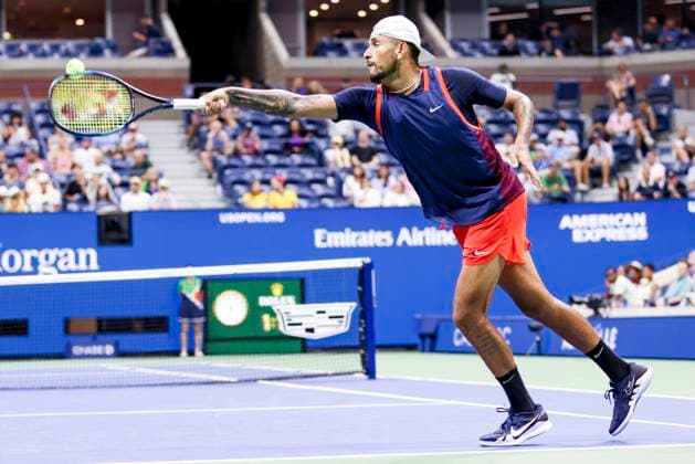 TENNIS - ATP, Tennis Herren US Open 2022 NEW YORK CITY,NEW YORK,USA,29.AUG.22 - TENNIS - ATP World Tour, US Open, Grand Slam, Flushing Meadows. Image shows Nick Kyrgios (AUS).  GEPAxpictures xPatrickxSteiner