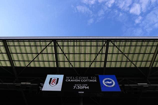 Mandatory Credit: Photo by Kieran McManus Shutterstock (13271663e) A general view of Craven Cottage ahead of kick off Fulham v Brighton & Hove Albion, Premier League, Football, Craven Cottage, London, UK - 30 Aug 2022 EDITORIAL USE ONLY No use with unauthorised audio, video, data, fixture lists, club league logos or live services. Online in-match use limited to 120 images, no video emulation. No use in betting, games or single club league player publications. Fulham v Brighton & Hove Albion, Premier League, Football, Craven Cottage, London, UK - 30 Aug 2022 EDITORIAL USE ONLY No use with unauthorised audio, video, data, fixture lists, club league logos or live services. Online in-match use limited to 120 images, no video emulation. No use in betting, games or single club league player publications.  Copyright: xKieranxMcManus Shutterstockx 13271663e