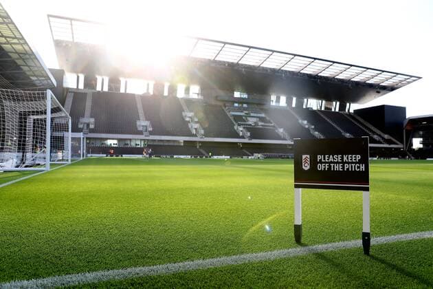 Mandatory Credit: Photo by Kieran McManus Shutterstock (13271663b) A general view of Craven Cottage ahead of kick off Fulham v Brighton & Hove Albion, Premier League, Football, Craven Cottage, London, UK - 30 Aug 2022 EDITORIAL USE ONLY No use with unauthorised audio, video, data, fixture lists, club league logos or live services. Online in-match use limited to 120 images, no video emulation. No use in betting, games or single club league player publications. Fulham v Brighton & Hove Albion, Premier League, Football, Craven Cottage, London, UK - 30 Aug 2022 EDITORIAL USE ONLY No use with unauthorised audio, video, data, fixture lists, club league logos or live services. Online in-match use limited to 120 images, no video emulation. No use in betting, games or single club league player publications.  Copyright: xKieranxMcManus Shutterstockx 13271663b