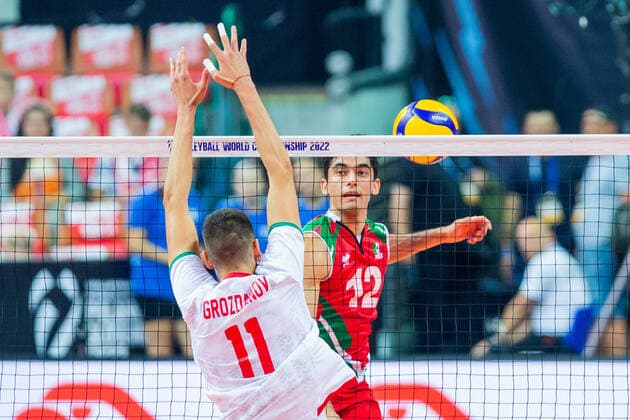 KATOWICE 30.08.2022 SIATKOWKA MISTRZOSTWA SWIATA 2022 MEKSYK - BULGARIA FIVB VOLLEYBALL MEN S World Championship, WM, Weltmeisterschaft POLAND 2022 MEXICO - BULGARIA Mauro Isaac Fuentes Rascon FOT. MICHAL CHWIEDUK FOKUSMEDIA.COM.PL NEWSPIX.PL --- Newspix.pl POLAND OUT!  220830CHW161