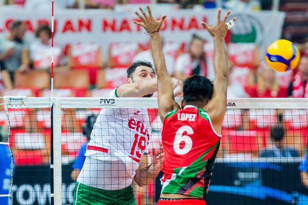 KATOWICE 30.08.2022 SIATKOWKA MISTRZOSTWA SWIATA 2022 MEKSYK - BULGARIA FIVB VOLLEYBALL MEN S World Championship, WM, Weltmeisterschaft POLAND 2022 MEXICO - BULGARIA TSVETAN SOKOLOV FOT. MICHAL CHWIEDUK FOKUSMEDIA.COM.PL NEWSPIX.PL --- Newspix.pl POLAND OUT!  220830CHW176