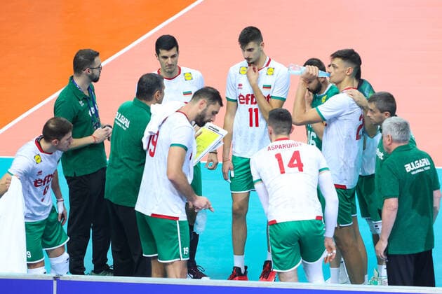 KATOWICE 30.08.2022 MISTRZOSTWA SWIATA W SIATKOWCE MEZCZYZN FAZA GRUPOWA GRUPA C: MEKSYK - BULGARIA --- FIVB VOLLEYBALL MENS World Championship, WM, Weltmeisterschaft 2022 GROUP C MATCH: MEXICO - BULGARIA REPREZENTACJA BULGARII FOT. ANNA KLEPACZKO FOTOPYK NEWSPIX.PL --- Newspix.pl POLAND OUT!  220830LUM020