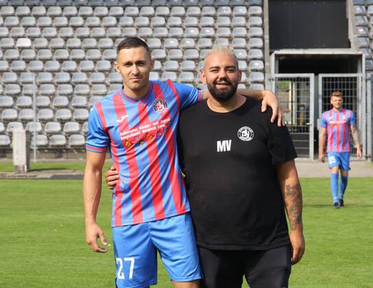 Regionallioga West, season 2022 2023, photo session Wuppertaler SV, 31 08 2022 Kevin Pytlik left and Marcello Volk Zeugwart both Wuppertaler SV