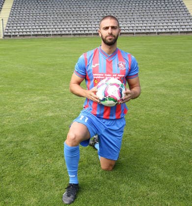 Regionallioga West, season 2022 2023, photo session Wuppertaler SV, 31 08 2022 Serhat Semih Güler Wuppertaler SV with ball