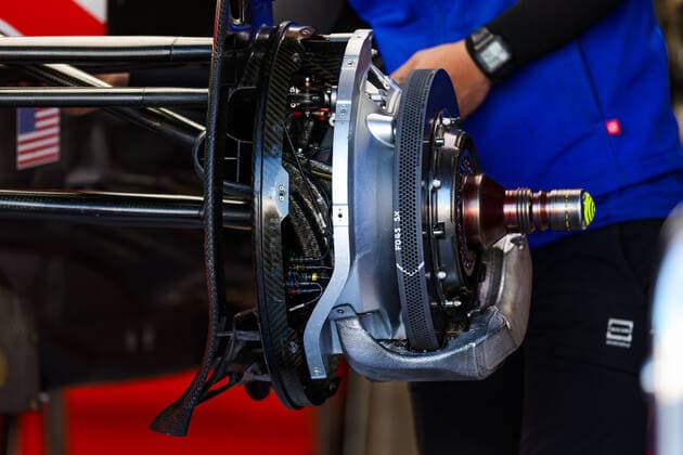 Haas F1 Team VF-22 Ferrari, Mechanical detail of front braking system during the Formula 1 Heineken Dutch Grand Prix 2022, 15th round of the 2022 FIA Formula One World Championship, WM, Weltmeisterschaft from September 2 to 4, 2022 on the Zandvoort Circuit, in Netherlands, Belgium - F1 - DUTCH GRAND PRIX 2022 DPPI Panoramic  20220901_GOOD7167