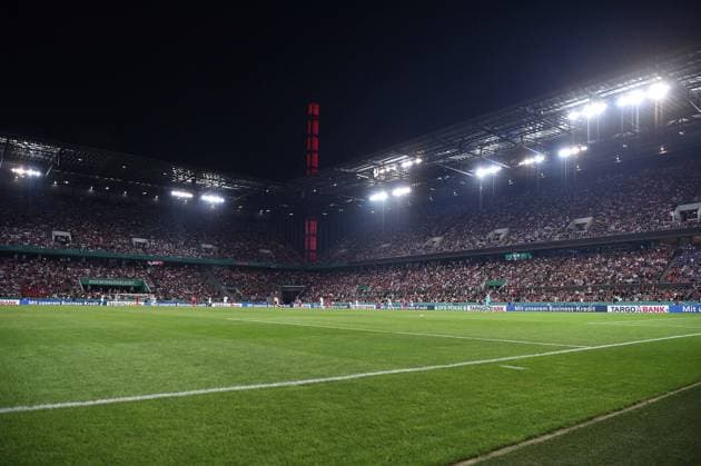 Soccer DFB Cup 1 Round FC Viktoria Köln FC Bayern München on 31 08 2022 at RheinEnergieStadion in Cologne interior view interior panorama interior stadium DFB regulations prohibit any use of photographs as image sequences and or quasi video xHDx