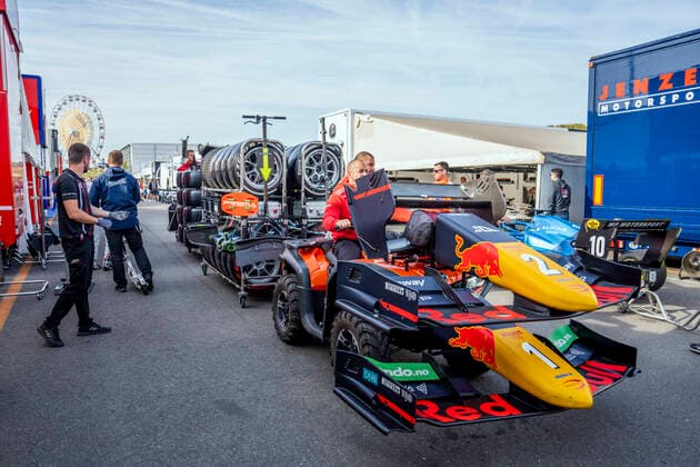 Formula 2 Training Zandvoort, The Netherlands 20220902 Prema Racing on the way to training during the 2nd round in F2 Photo Beate Oma Dahle NTB Zandvoort The Netherlands  Copyright: xBeatexOmaxDahlex xNTBx EDITORIAL USE ONLY. RESTRICTED USE FOR BETTING COMPANIES