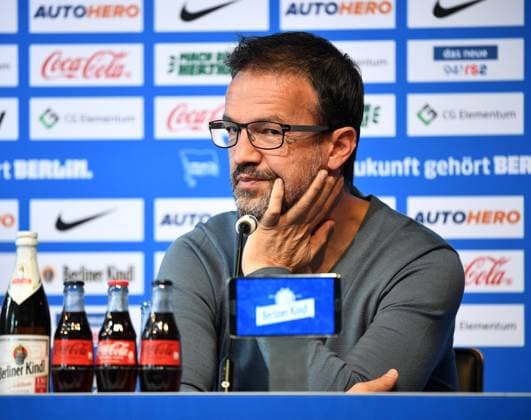Football, men, season 2022 23, 1 Bundesliga, Hertha BSC, press conference before the match at FC Augsburg, Managing Director Sport Fredi Bobic Hertha BSC , 02 09 2022, Copyright: xSebastianxRäppold MatthiasxKochx