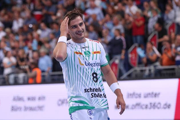 01 09 2022, xgox, handball, Liqui Moly HBL, TSV Hannover Burgdorf SC DHfK Leipzig emspor v l Lucas Krzikalla Leipzig, 8 disappointed, looks disappointed, disappointed Hannover