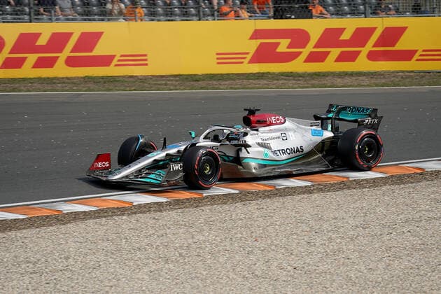 FORMULA 1 HEINEKEN DUTCH GRAND PRIX 2022 02 09 2022, Circuit Park Zandvoort, Zandvoort, FORMULA 1 HEINEKEN DUTCH GRAND PRIX 2022 , in picture George Russell GBR , Mercedes AMG Petronas Formula One Team nordphotoxGmbHx xBratic nph00250