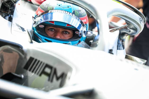 RUSSELL George (gbr), Mercedes AMG F1 Team W13, portrait during the Formula 1 Heineken Dutch Grand Prix 2022, 15th round of the 2022 FIA Formula One World Championship, WM, Weltmeisterschaft from September 2 to 4, 2022 on the Zandvoort Circuit, in Netherlands, Belgium - F1 - DUTCH GRAND PRIX 2022 DPPI Panoramic  20220902_G00D0010