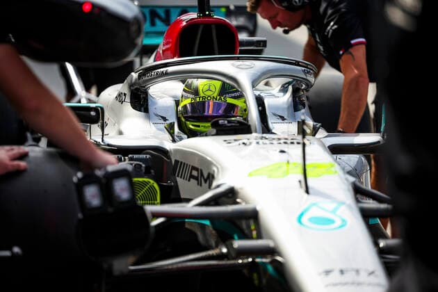 44 Lewis Hamilton GBR, Mercedes AMG Petronas F1 Team , F1 Grand Prix of the Netherlands at Circuit Zandvoort on September 2, 2022 in Zandvoort, Netherlands Photo by HOCH ZWEI Zandvoort Netherlands
