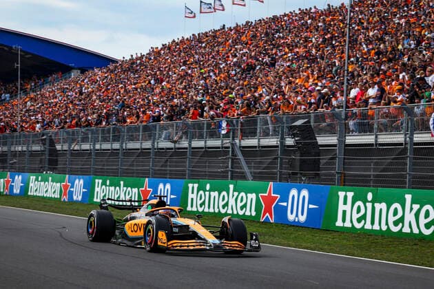 3 Daniel Ricciardo AUS, McLaren F1 Team , F1 Grand Prix of the Netherlands at Circuit Zandvoort on September 2, 2022 in Zandvoort, Netherlands Photo by HOCH ZWEI Zandvoort Netherlands
