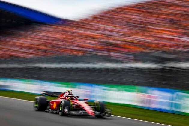 55 Carlos Sainz ESP, Scuderia Ferrari , F1 Grand Prix of the Netherlands at Circuit Zandvoort on September 2, 2022 in Zandvoort, Netherlands Photo by HOCH ZWEI Zandvoort Netherlands