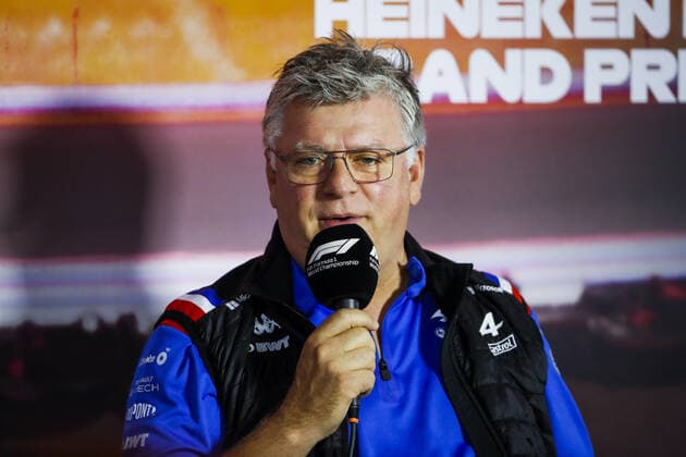 SZAFNAUER Otmar, Team Principal of Alpine F1 Team, portrait, team principal press conference, PK, Pressekonferenz during the Formula 1 Heineken Dutch Grand Prix 2022, 15th round of the 2022 FIA Formula One World Championship, WM, Weltmeisterschaft from September 2 to 4, 2022 on the Zandvoort Circuit, in Netherlands, Belgium - F1 - DUTCH GRAND PRIX 2022 DPPI Panoramic 00122035__V2_5825.JPG_
