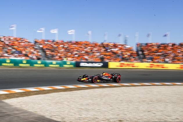 ZANDVOORT Max Verstappen Red Bull during the 3rd free practice session ahead of the F1 Grand Prix of the Netherlands at the Circuit of Zandvoort on September 3, 2022 in Zandvoort, The Netherlands ANP SEM VAN DER WAL F1 Grand Prix of The Netherlands Practice 3 2022 xVIxANPxSportx xxANPxIVx 453973146 originalFilename: 453973146.jpg