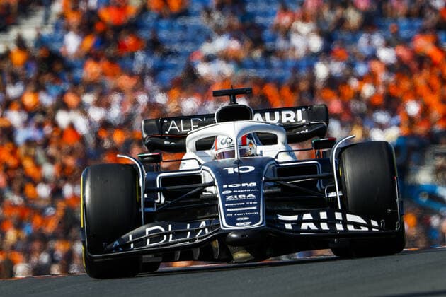 10 GASLY Pierre (fra), Scuderia AlphaTauri AT03, action during the Formula 1 Heineken Dutch Grand Prix 2022, 15th round of the 2022 FIA Formula One World Championship, WM, Weltmeisterschaft from September 2 to 4, 2022 on the Zandvoort Circuit, in Netherlands, Belgium - F1 - DUTCH GRAND PRIX 2022 DPPI Panoramic  00122035__V2_6370.JPG_