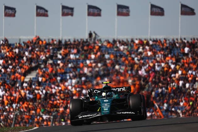 F1 Grand Prix Of The Netherlands Practice 3 Sebastian Vettel of Aston Martin Aramco during the third practice ahead of the Formula 1 Grand Prix of The Netherlands at Zandvoort circuit in Zandvoort, Netherlands on September 3, 2022. Zandvoort Netherlands  Copyright: xJakubxPorzyckix originalFilename:porzycki-f1grandp220903_npG8n.jpg